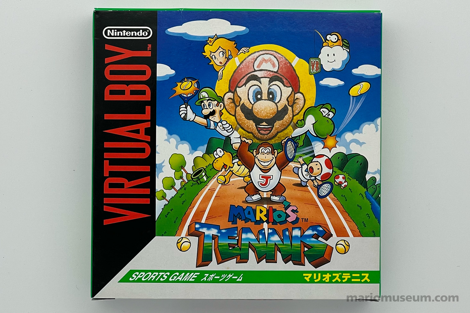 Mario's Tennis, Virtual Boy (Front)