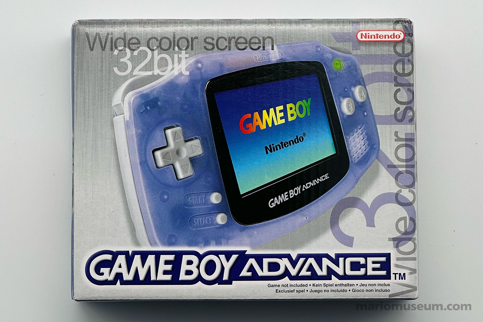 Game Boy Advance, clear purple