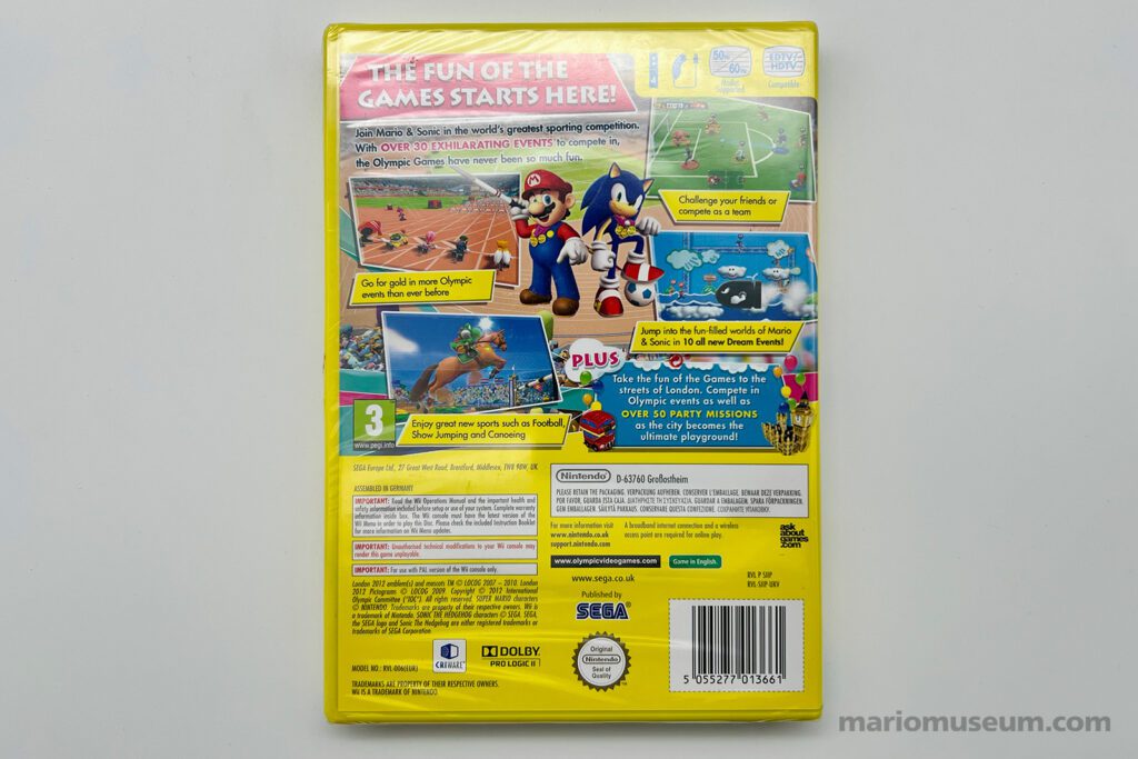 Mario & Sonic at the London 2012 Olympic Games (Limited edition), Wii