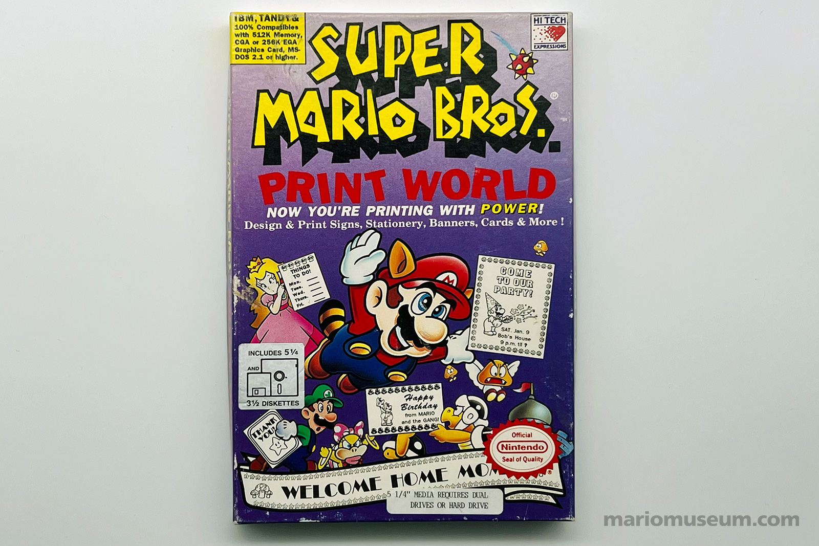 Super Mario Bros Print World, IBM Tandy
