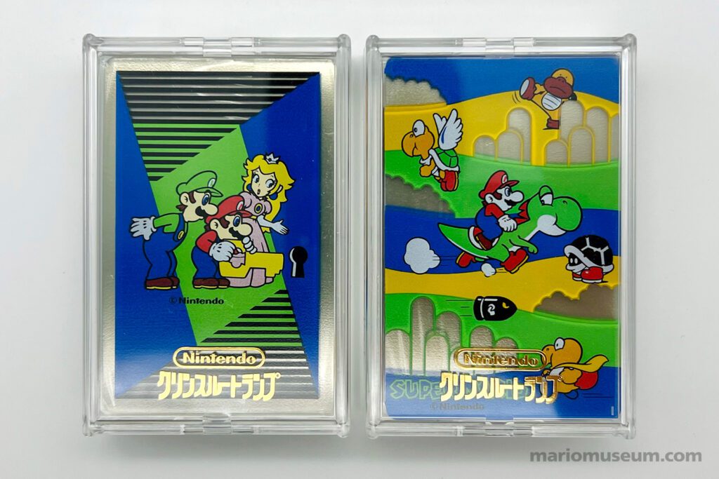 'Clean through' playing cards (Mario keyhole)