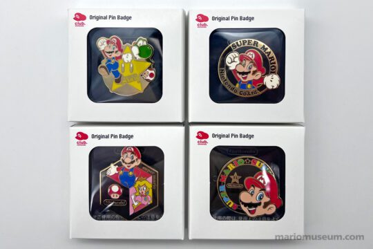 Club Nintendo original pin badges (set of 4)