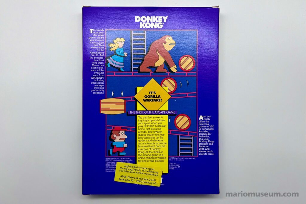 Donkey Kong, Commodore Vic-20